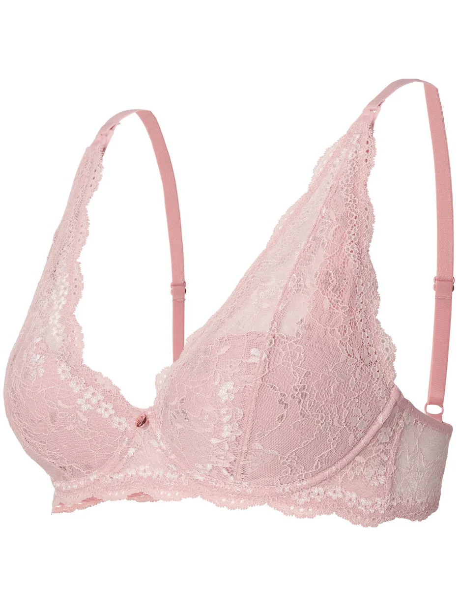 Noppies kanten voedingsbh met beugel roze, foto 5