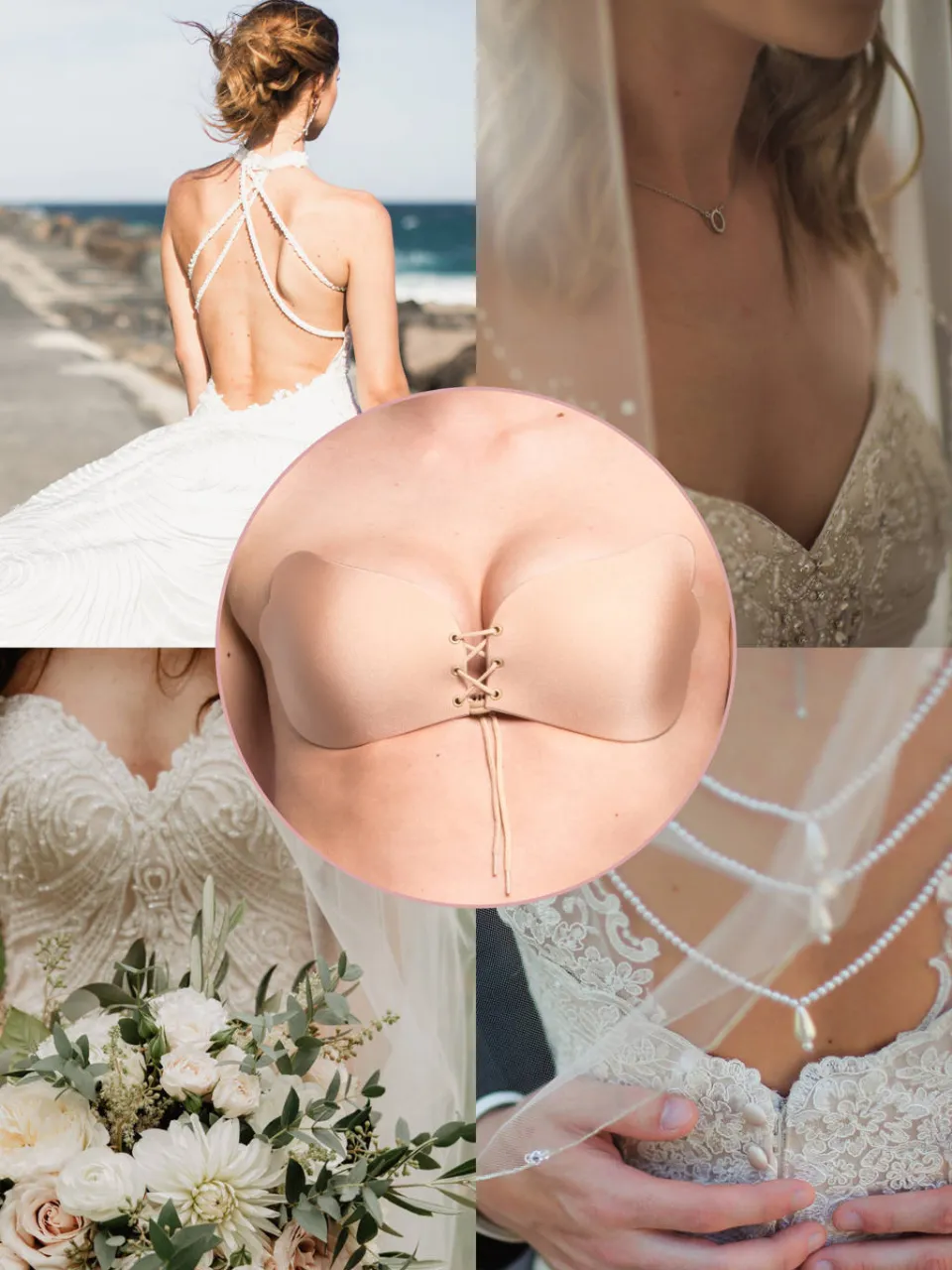 MAGIC Bodyfashion Va-Va-Voom strapless plak-bh beige, foto 3