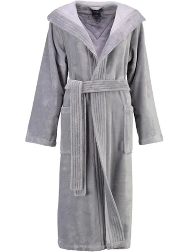 Cawö Badjas Cawö 802 Uni Capuchon Women Grijs-40 / 42