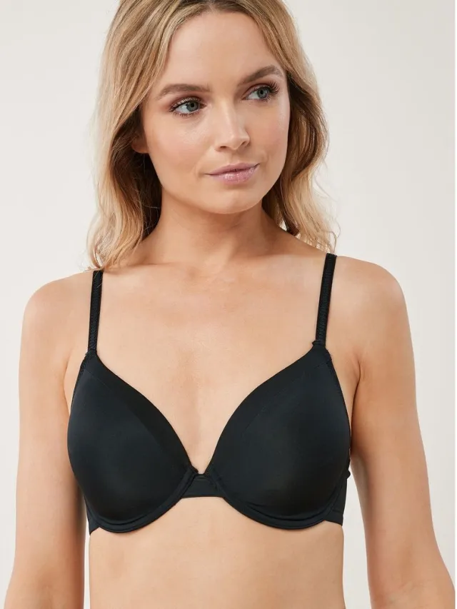 Next Dames - A-E Lichte Vulling Volledige Cup Afvlakkende Ultieme Comfort T-shirt Beha - Zwart Black