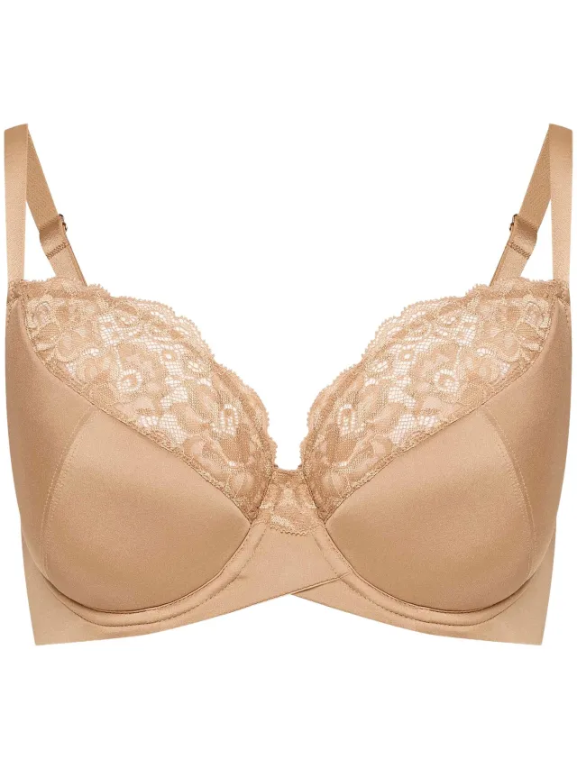 Henderson Allie - Halfvoorgevormde beha - 75D - Kanten details - Beugels beige
