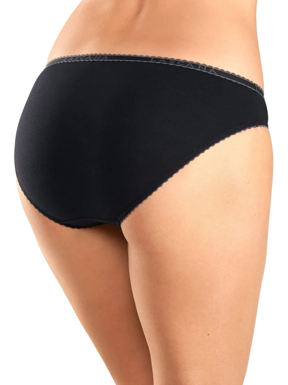 slips set van 4 zwart/antraciet