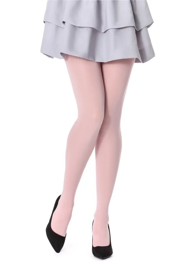Bellivalini Dames Panty - 100 DEN - Medium gloss - Polyamide - BLV-FI-1003 - Dusty Rose