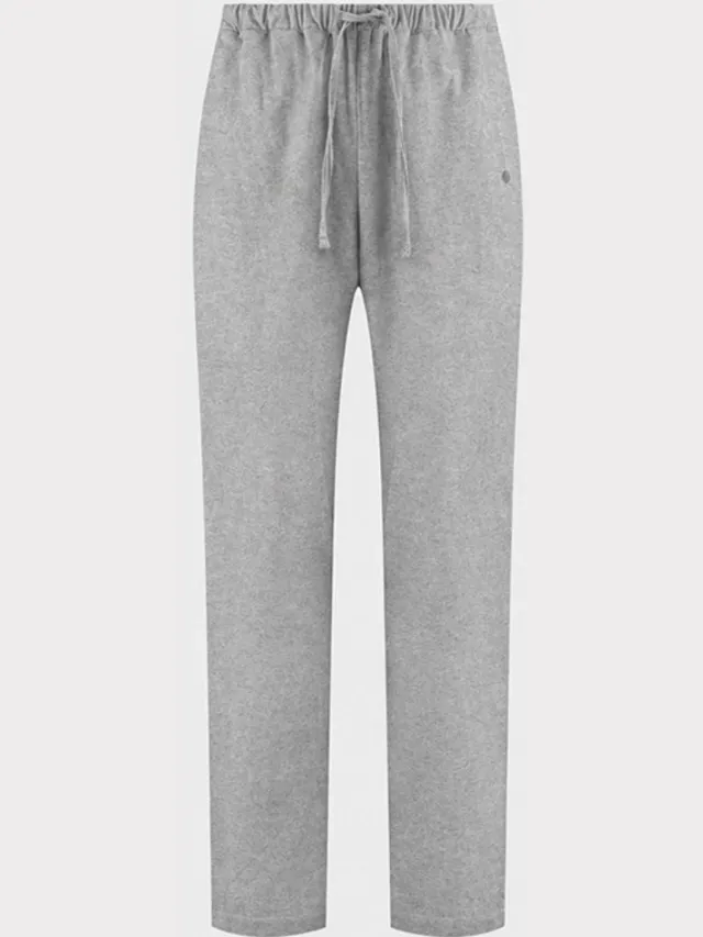 Yumeko pyjamabroek heren flanel lichtgrijs l Light Grey