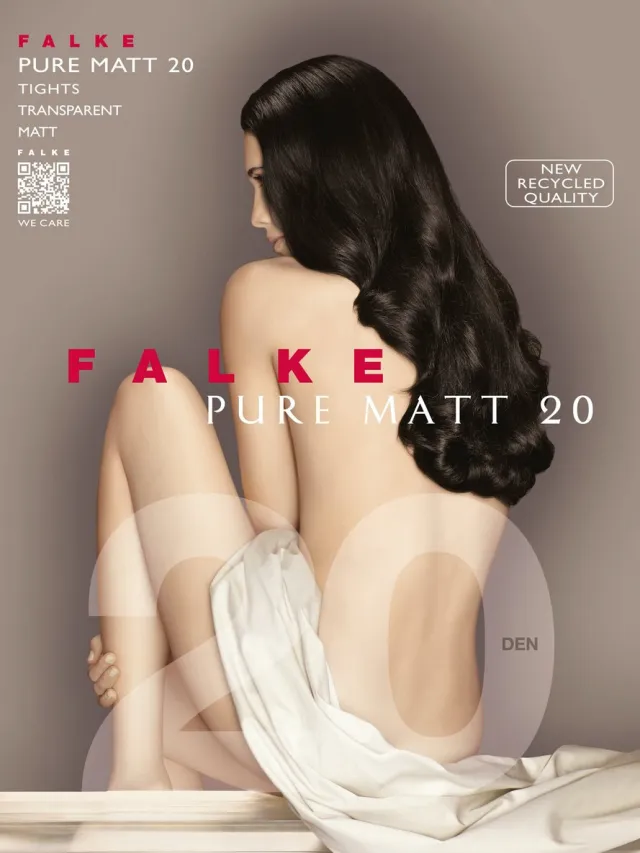 Falke Pure Matt 20 DEN dames panty - smoke Bruin
