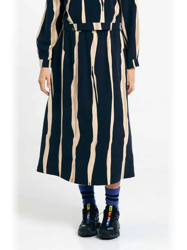 SUITE13LAB dames vegan Rok Ferro Print Flysch meerkleurig