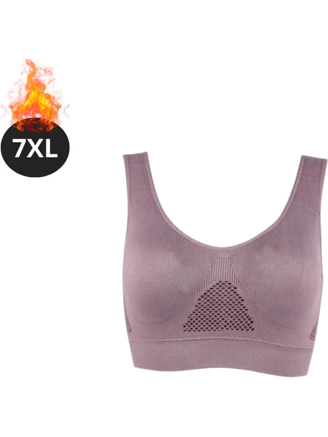 Nivard BH Zonder Beugel - Zonder Bandjes - Push-up Bh's - Comfort Beha - Comfortabel - Sterk - Plus Size - Paars