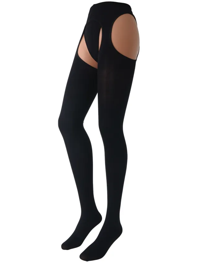 Trasparenze Panty’s/Kousen Trasparenze Collant Aperti 100 Denari Cortina Zwart