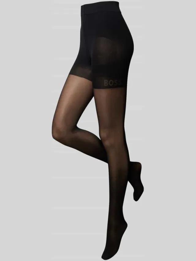 Boss Panty van 30 DEN met stretch Zwart