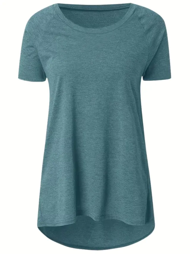 Currero Topje Dames - Top Kleding - Shirt - Blouse - Kort - Volwassen - Pauw Blauw