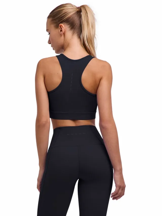 Falke Training Perform Better Racer gemiddeld activiteitsniveau functioneel sportbeha dames zwart