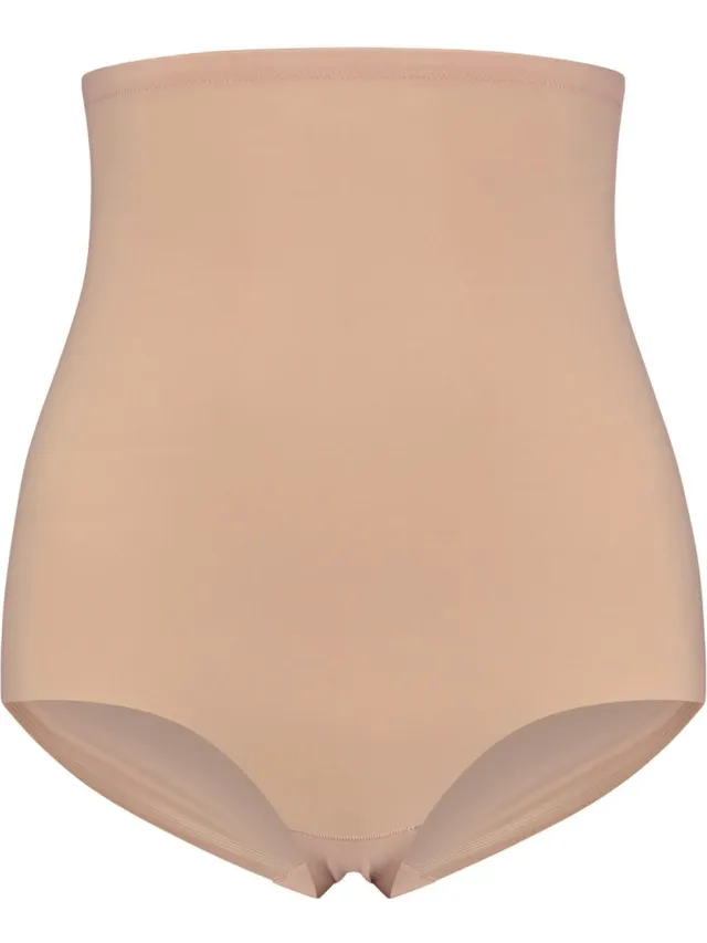 Bye Bra Sculpting Bye ultra hoge taille slip beige