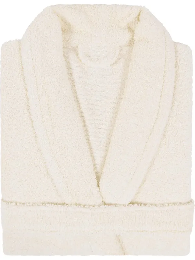 Uni Alpha Duplex Badjas Badstof met Shawlkraag Uni Alpha Ecru - 1 stuks Ecru col 1670