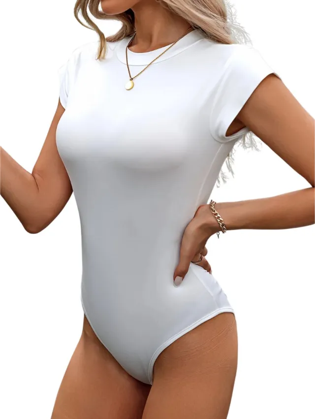 Bovista Bodysuit Dames - Jumpsuit - Corrigerend Ondergoed - Body plunge - Lingerie - Setje Vrouwen - Wit