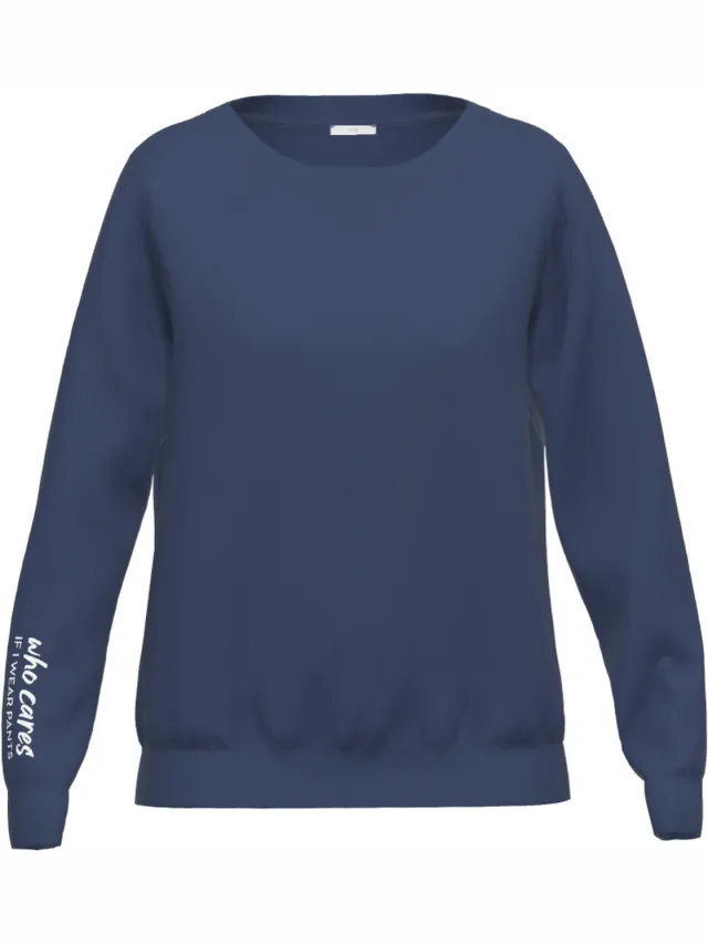 Mey Sweatshirt Home Office Dames 17307 668 yacht blue Meerkleurig