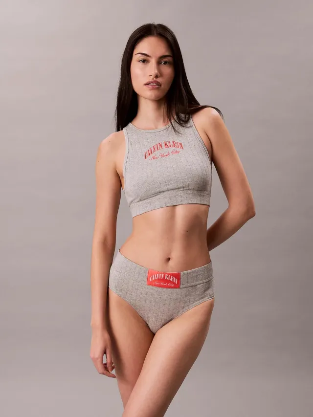 Calvin Klein Unlined Bralette - Fashion Wear - Vrouwen Grijs
