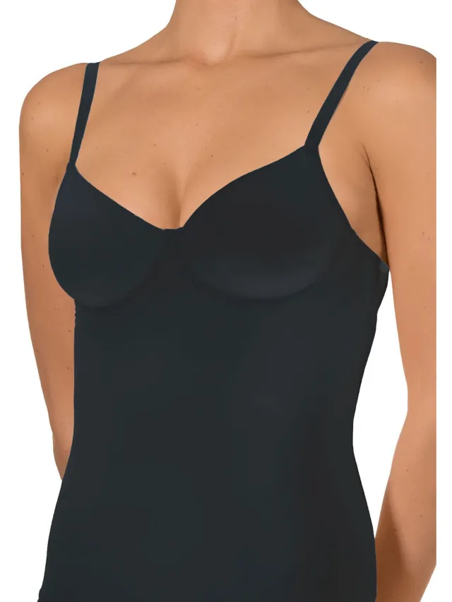 Nina von C. Nina von C BH hemdje met beugel zonder vulling - Secret shape - Zwart - Wit - Creme