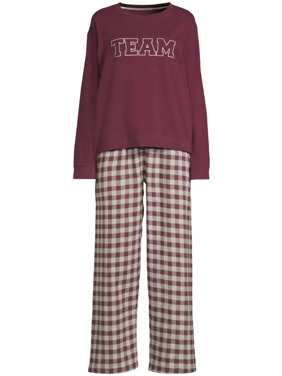 Dreamcovers pyjamaset bordeaux grijs, foto 2