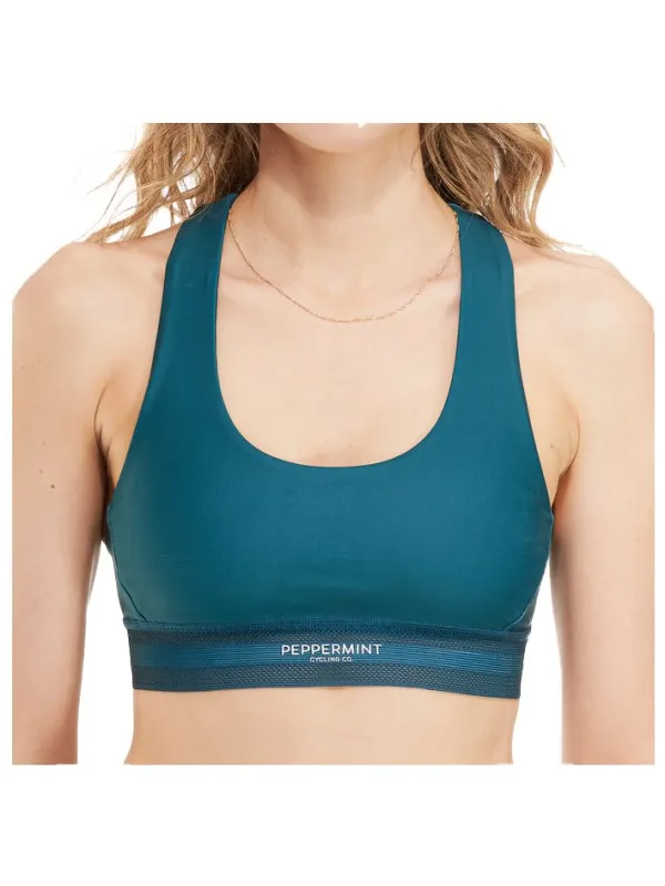 PEPPERMINT Signature sportbeha petrol Beige