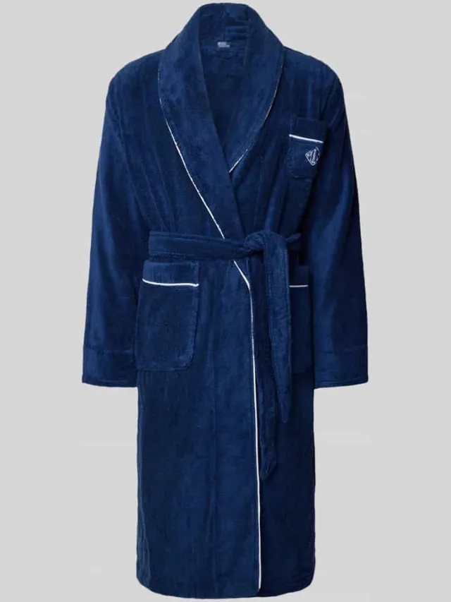 Polo Ralph Lauren Badjas met reverskraag Donkerblauw