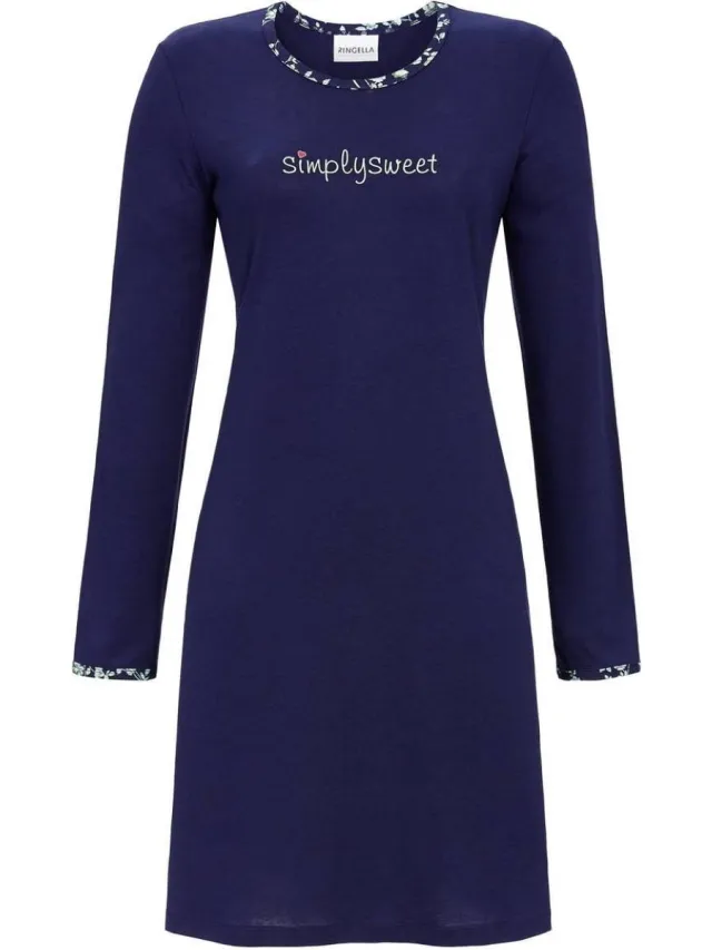 Ringella Stylish – Nachtkleed – 4511025 – Night Blue – Blauw