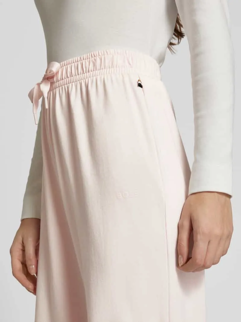 Boss Straight leg sweatpants met tunnelkoord lichtroze, foto 5