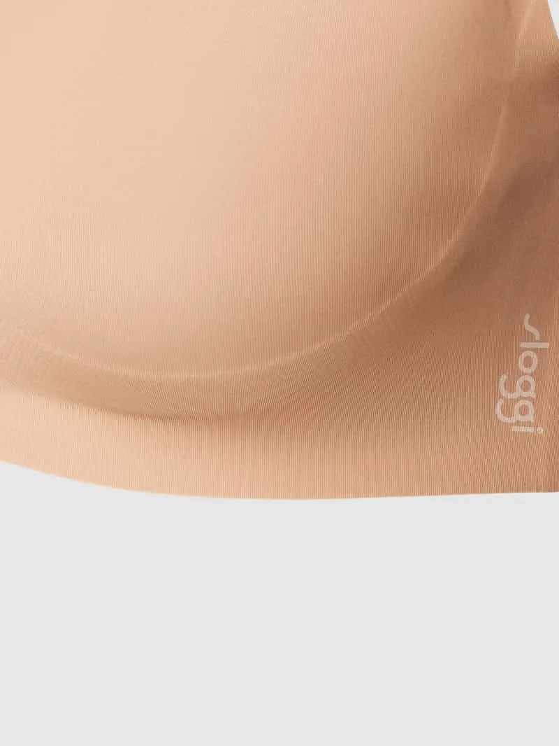 Sloggi Bralette met haakjessluiting, model 'ZERO FEEL 2.0' beige, foto 3