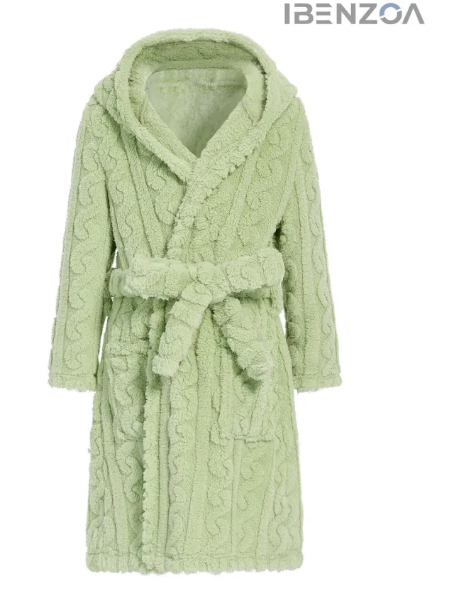 Ibenzoa Badjas - Fleece - 4-14 jaar - Roze