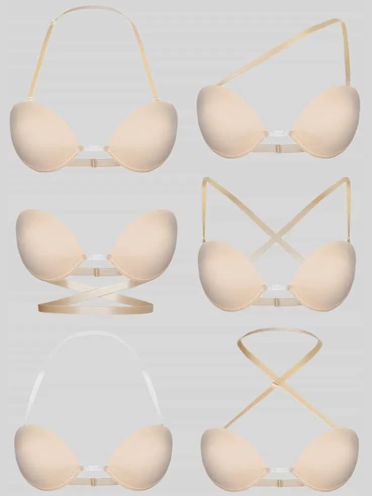 MAGIC Bodyfashion Beha die op verschillende manieren te dragen is, model 'MULTIWAY' beige, foto 2