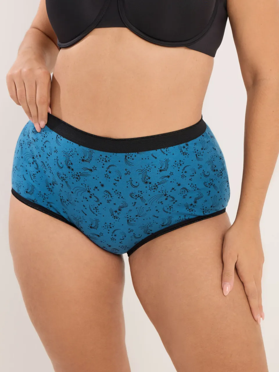 Yours 5 Pack Teal Blue Shooting Star Volledige Slips-48