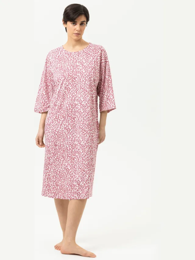 Mey Nachtjapon met 3/4 mouw Serie Sleepy Leo Bridal Rose roze