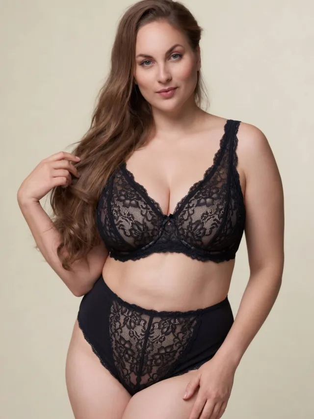 Plaisir Diana maxislip zwart