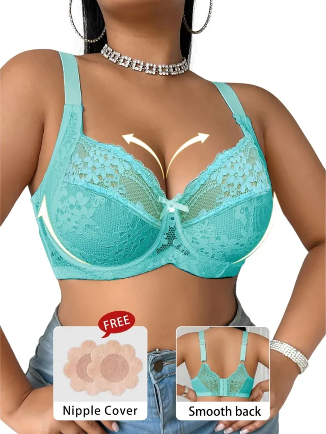 Currero BH Zonder Beugel - Strapless - Zonder Bandjes - Met Voorsluiting - Push-up Bh's - Comfort Beha - Comfortabel - Grote Sluiting - Blauw - Cupmaat
