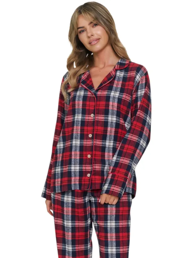 Doctor Nap Flanellen Pyjama Dames Cozy Time PM.7500 44 / Rood