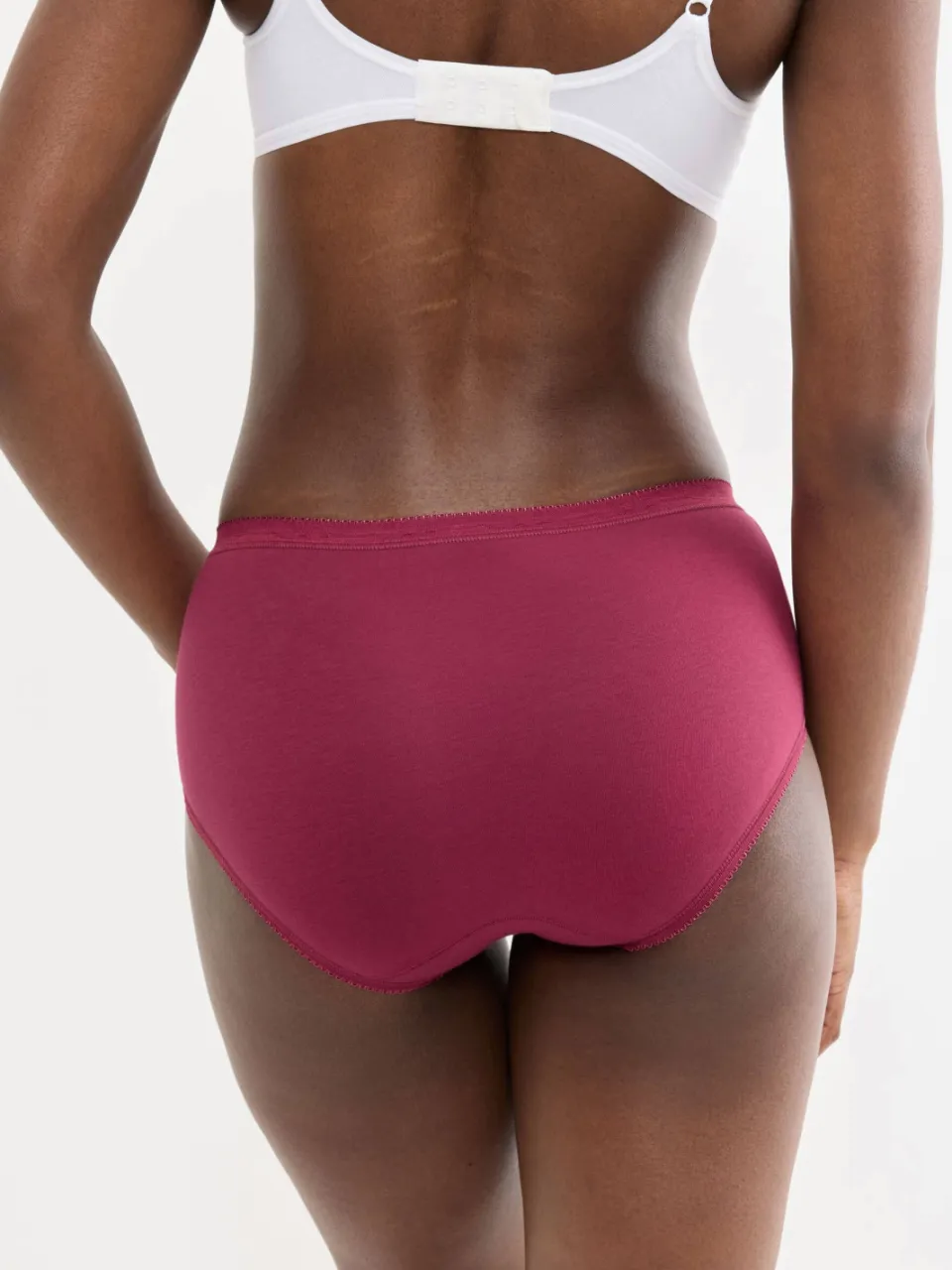 Sloggi Basic+ midi hipsters 4-pack rood/bruin/wit, foto 5