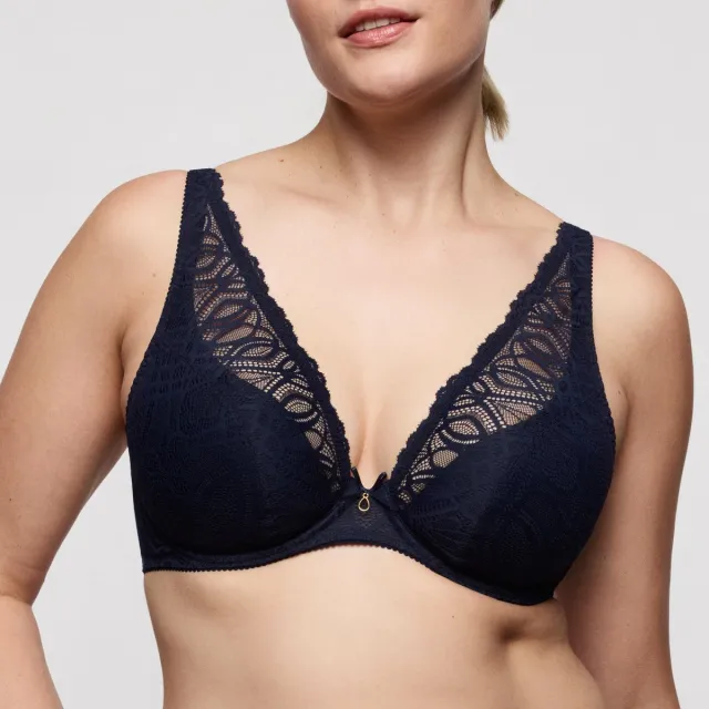 PrimaDonna Salerno Plunge Bh Halve Mousse Cups 0163532 Midnight Blue - maat EU 85D / FR