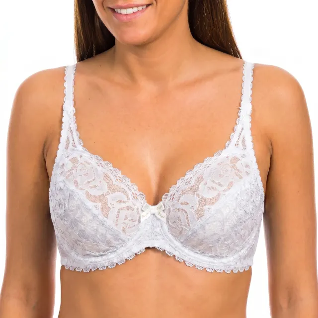 Playtex Flower Elegance Dames Beugel BH P0DC8 Wit