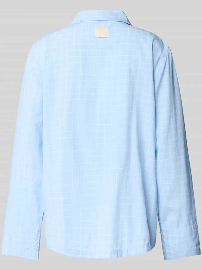 CCDK Copenhagen Regular fit blouse met reverskraag, model 'Nanny' lichtblauw, foto 2