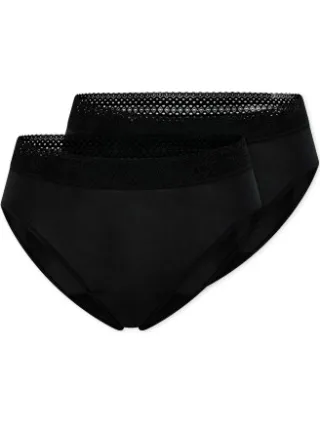Schiesser Care Rio Period Pants zwart Zwart,Versch.kleure/Patroon,Blauw