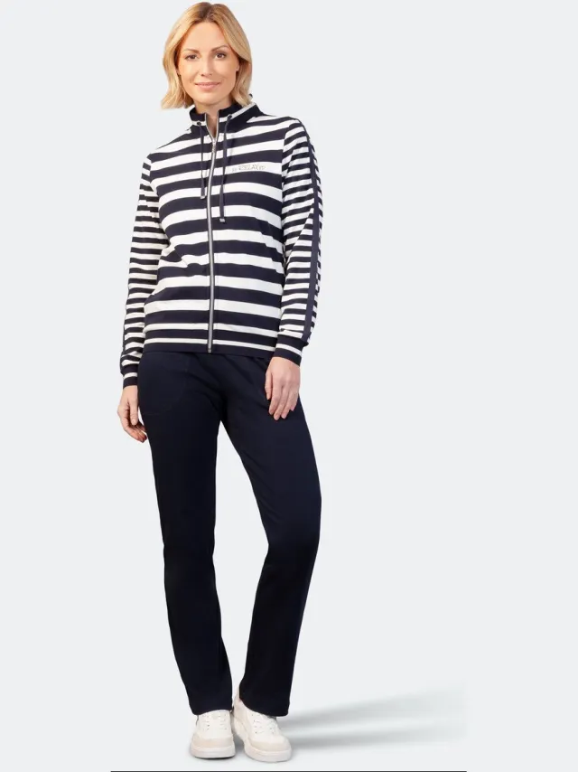 Hajo Gestreept dames huispak Hajo blauw - Blauw - Maat - 46