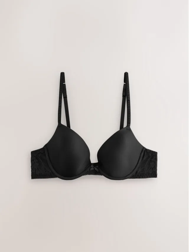 Next Dames - A-E Light Pad Lace Bra - Zwart Black