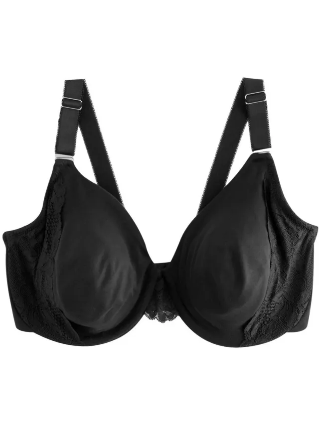 Next Dames - F-K beugelbeha zonder vulling met ultiem comfort en ondersteuning - Zwart