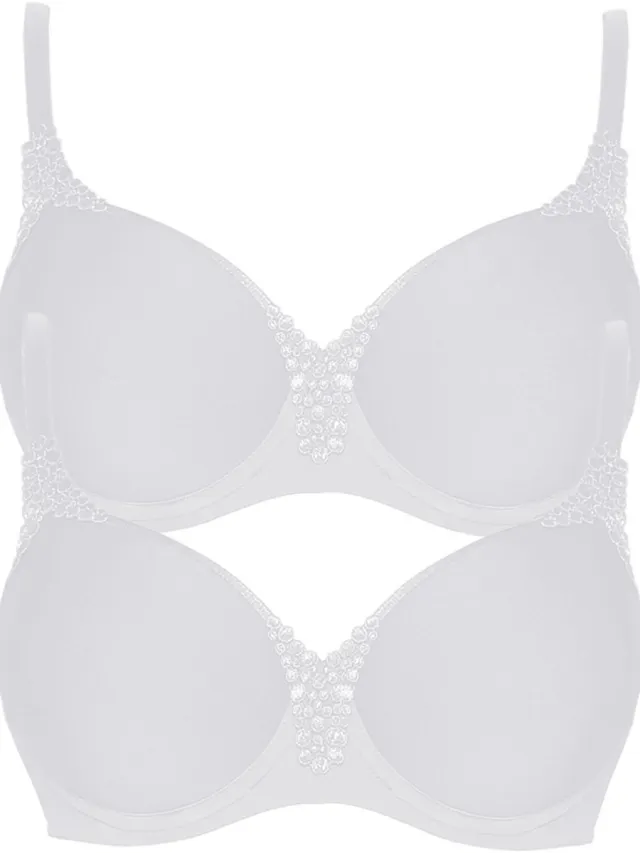 Viania 2-pack spacer beugelbeha Carola wit wit