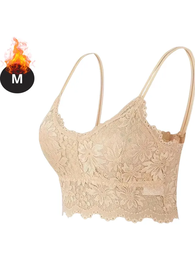 Bovista BH Zonder Beugel - Zonder Bandjes - Push-up Bh's - Comfort Beha - Comfortabel - Sterk - Beige