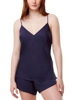Triumph Silky Sensuality Short Pyjama Zwart,Blauw