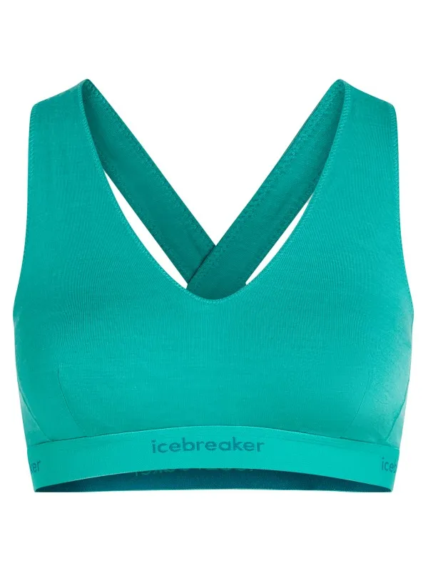 Icebreaker 125 Cool-Lite Sprite racerback sportbeha turquoise Turkoois