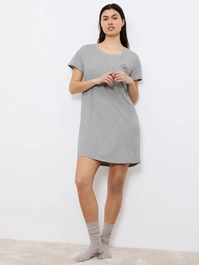 Triumph Nachthemd Red Label Nightdresses donkergrijs gemêleerd