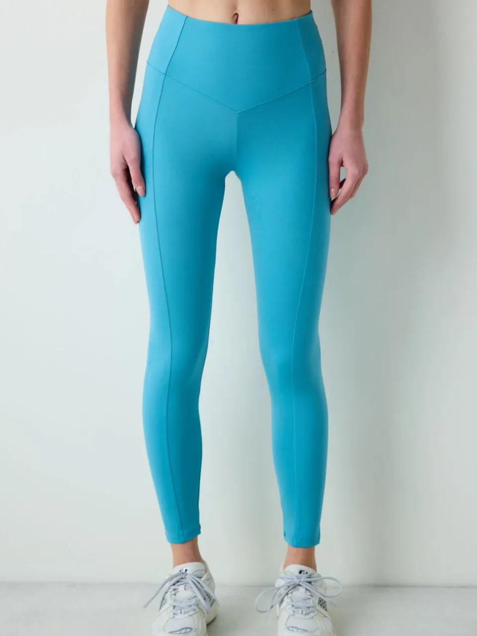 Penti Enkel-lange gebreide jersey tights blauw, foto 2