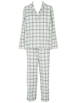 Missya Check Flannel Pyjama Blauw,Roze,Versch.kleure/Patroon,Wit,Rood,Grijs
