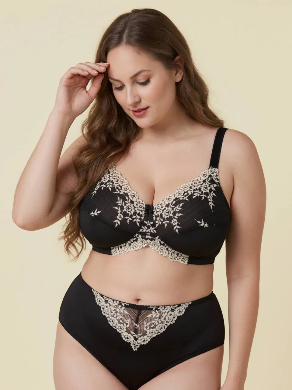 Plaisir Jane maxislip zwart, foto 5